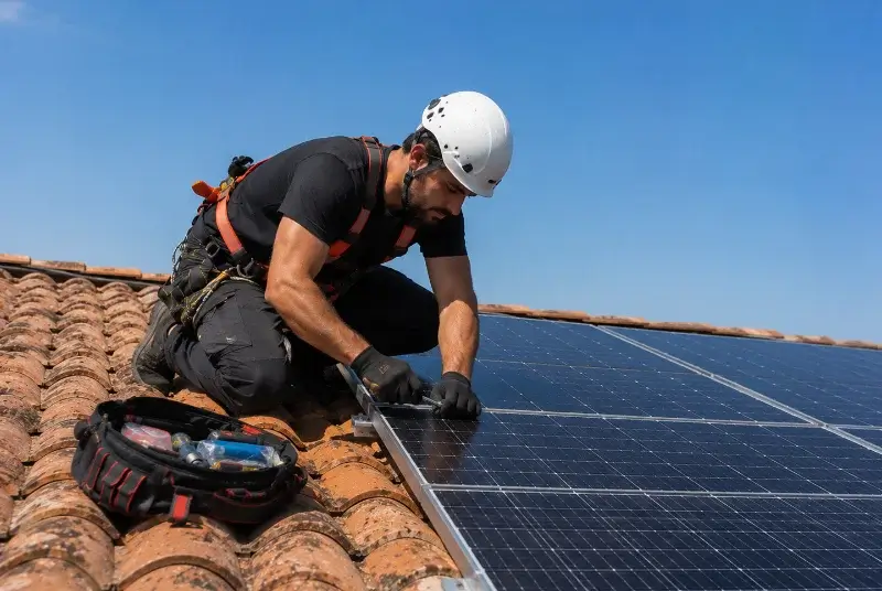 Maintenance et monitoring de panneaux solaires à Saleilles