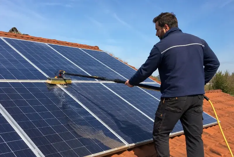 Nettoyage et entretien de panneaux solaires à Saleilles